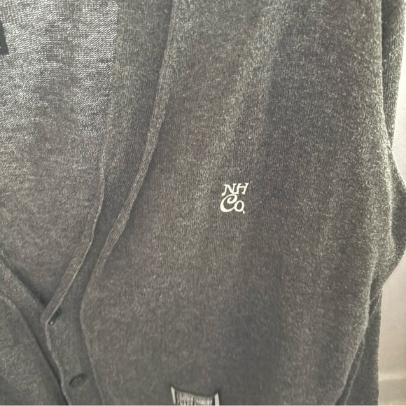 NEIGHBORHOOD Japan sz M Gray Light Weight Cardigan Vneck Long Sleeve - Picture 3 of 13